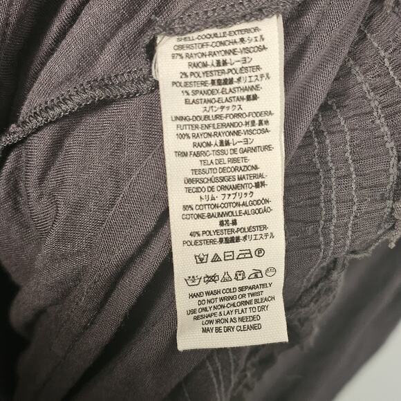 Free People Womens Dress Sz M Dark Brown To the Point Fit and Flare Lace Boho - Picture 7 of 7